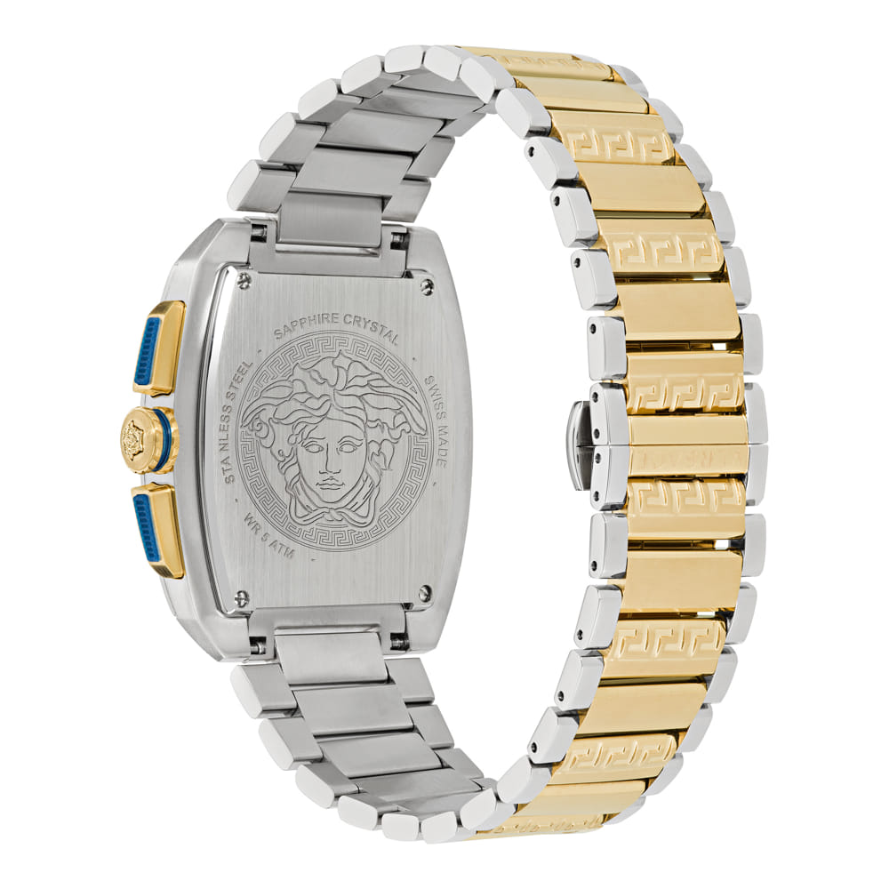 Versace Dominus Gold Rectangular Dial Quartz Men Watch - VE6H00723