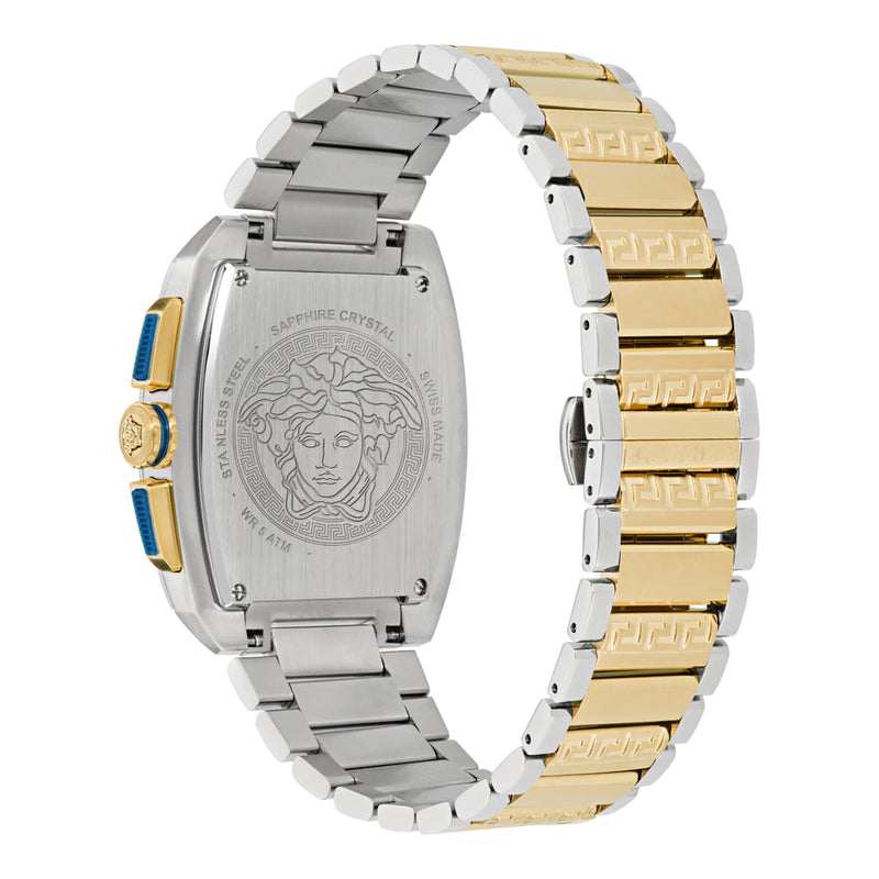 Versace Dominus Gold Rectangular Dial Quartz Men Watch Watch Versace