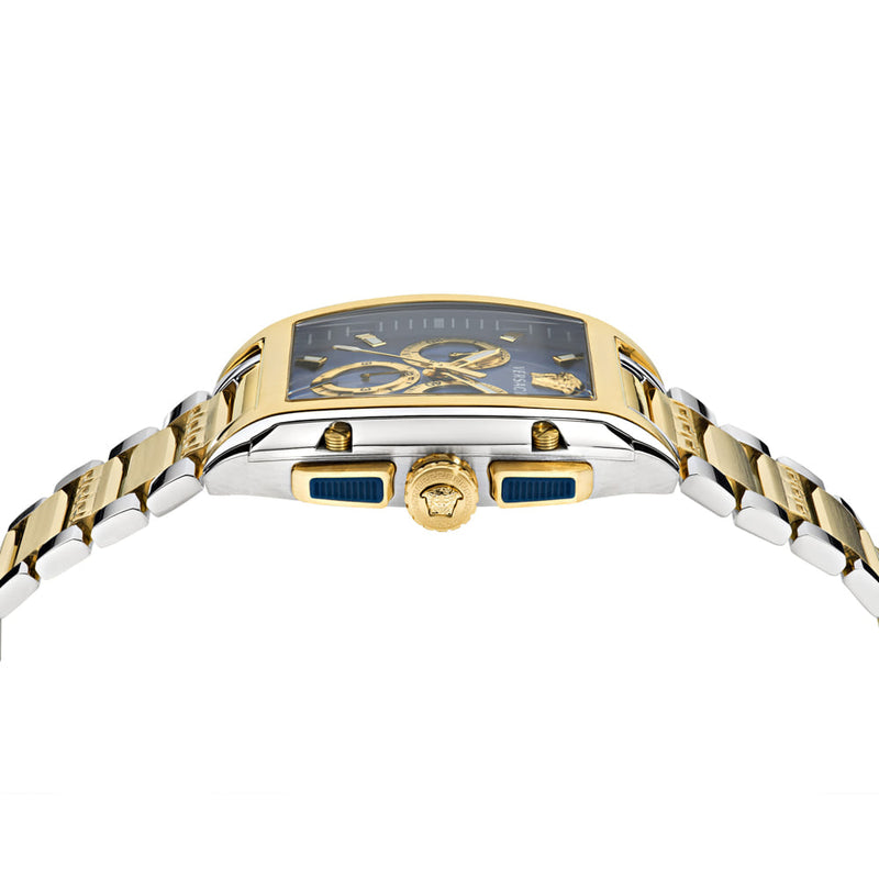 Versace Dominus Gold Rectangular Dial Quartz Men Watch Watch Versace