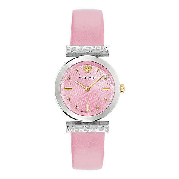 Versace Pink Dial Quartz Women Watch Watch Versace