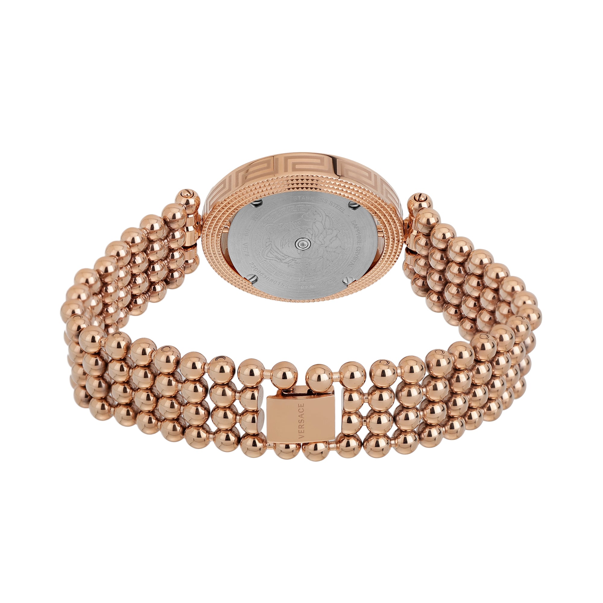 Versace Gold Gold Round Dial Quartz Analog Women Watch