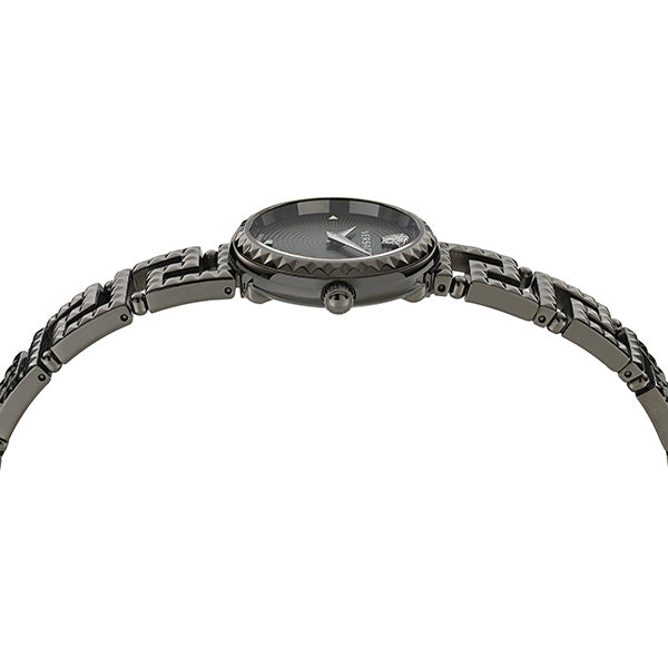 Versace Greca Goddess Black Round Dial Quartz Analog Women Watch