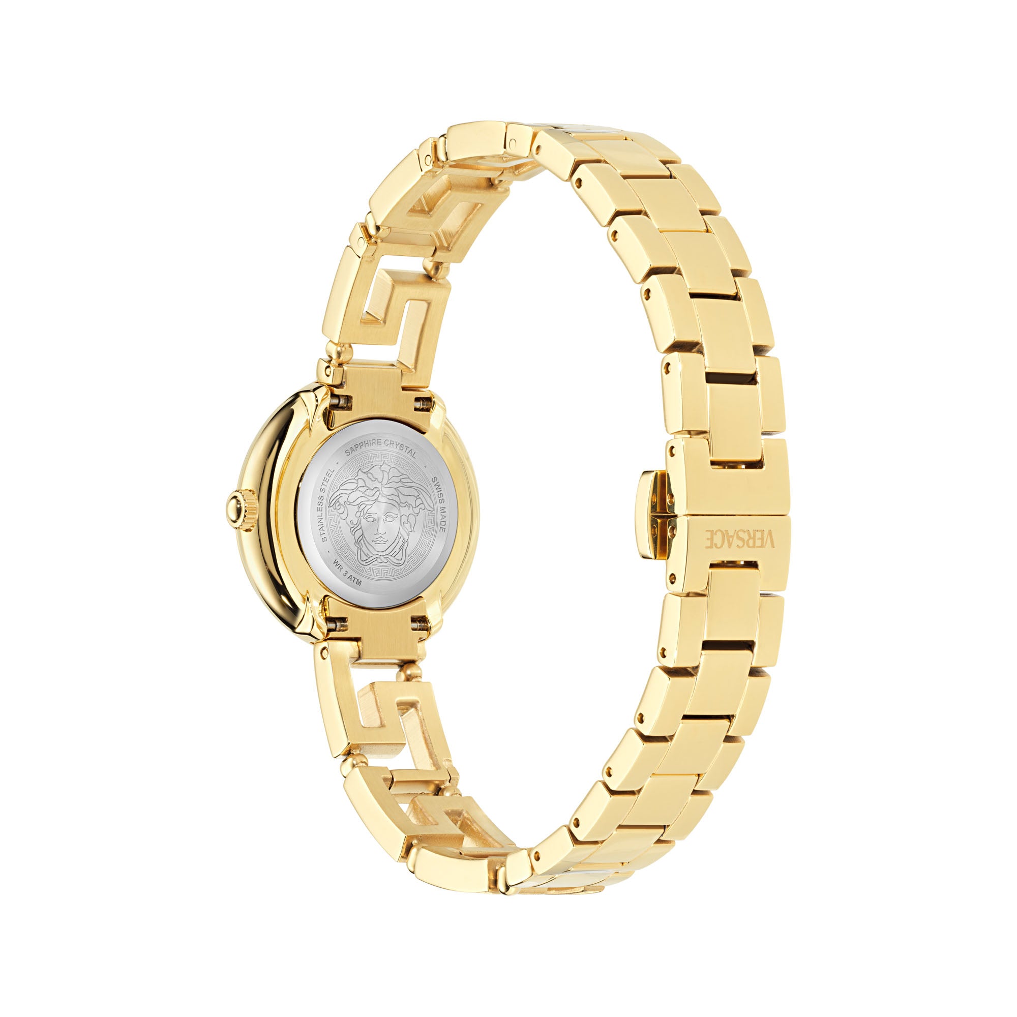 Versace Greca Goddess White Round Dial Quartz Analog Women Watch Watch Versace