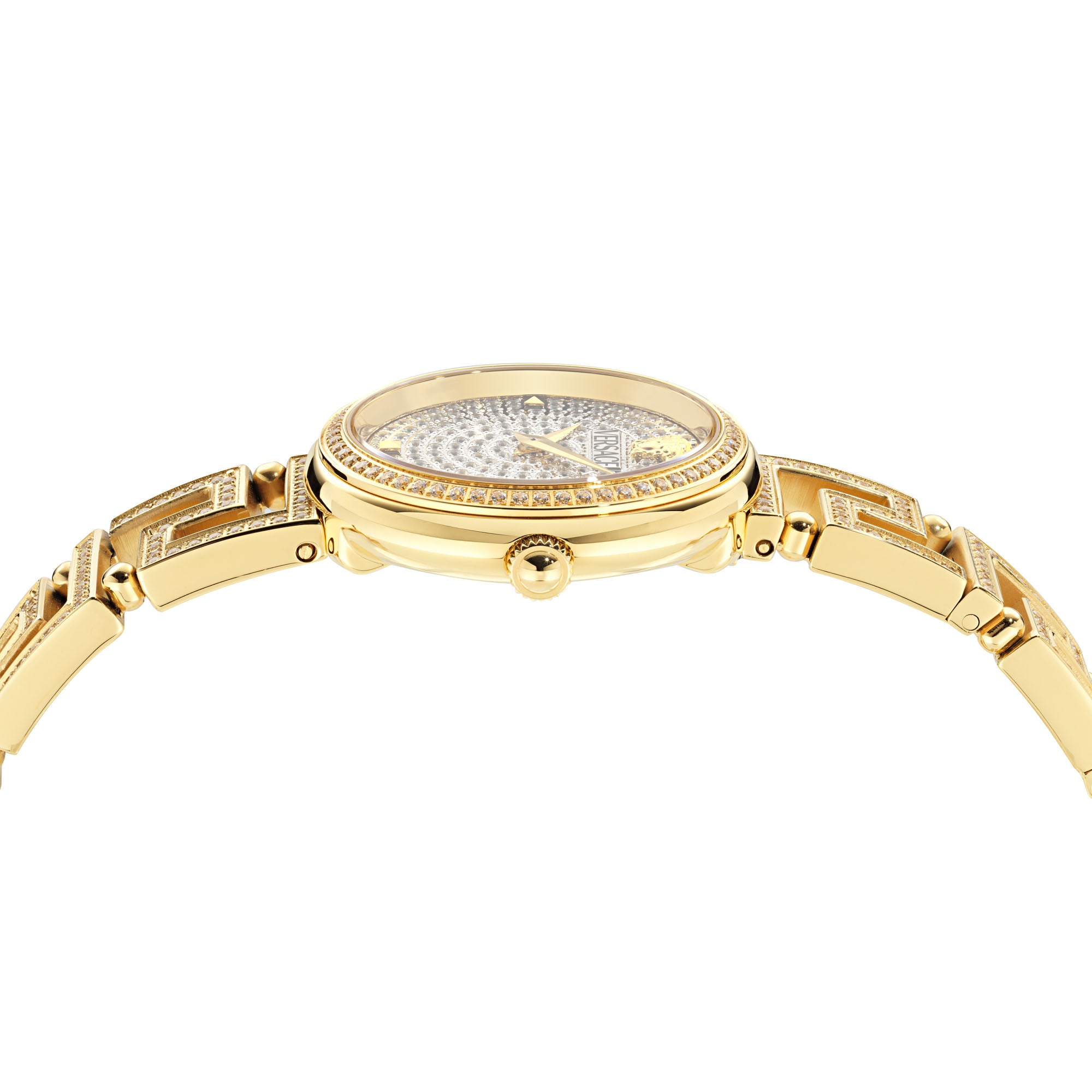 Versace Greca Goddess White Round Dial Quartz Analog Women Watch