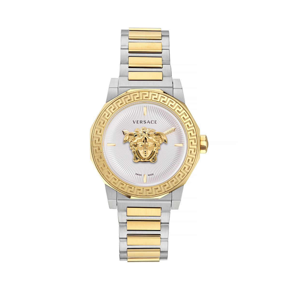 Versace Medusa White Round Dial Quartz Analog Women Watch