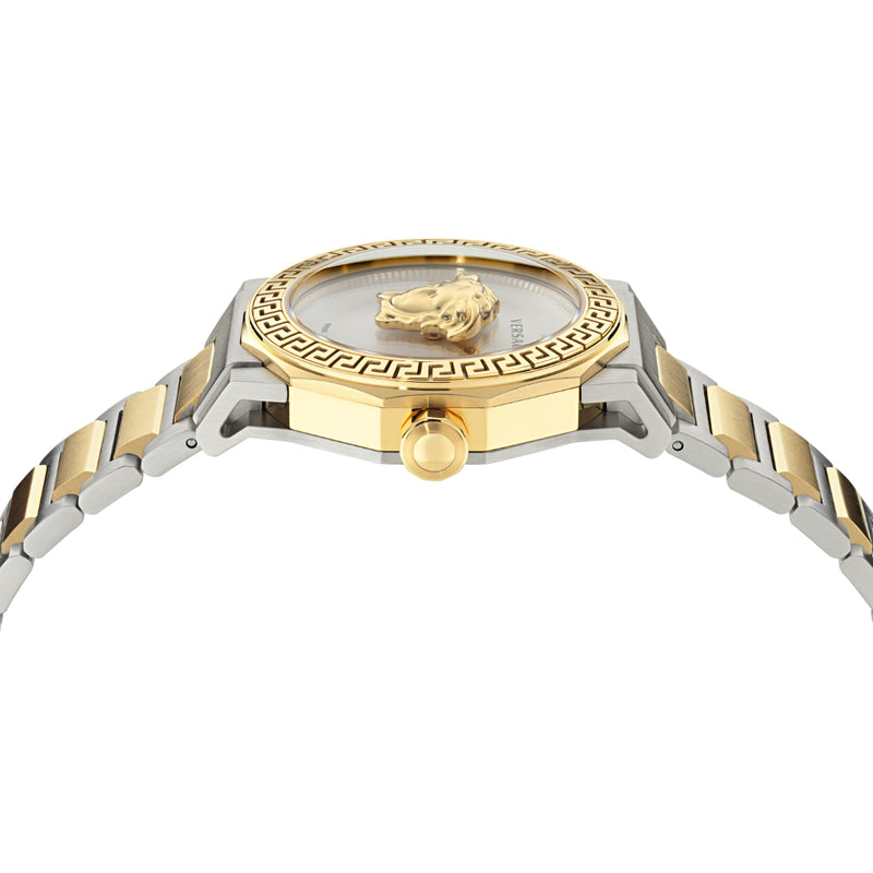 Versace Medusa White Round Dial Quartz Analog Women Watch Watch Versace