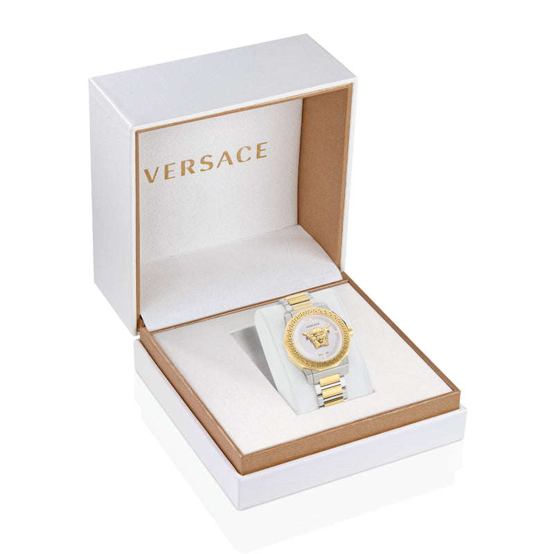 Versace Medusa White Round Dial Quartz Analog Women Watch Watch Versace