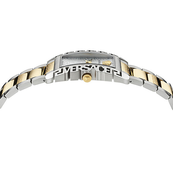 Versace Silver Rectangle Dial Quartz Analog Men Watch Watch Versace
