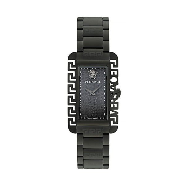Versace Black Rectangle Dial Quartz Analog Men Watch