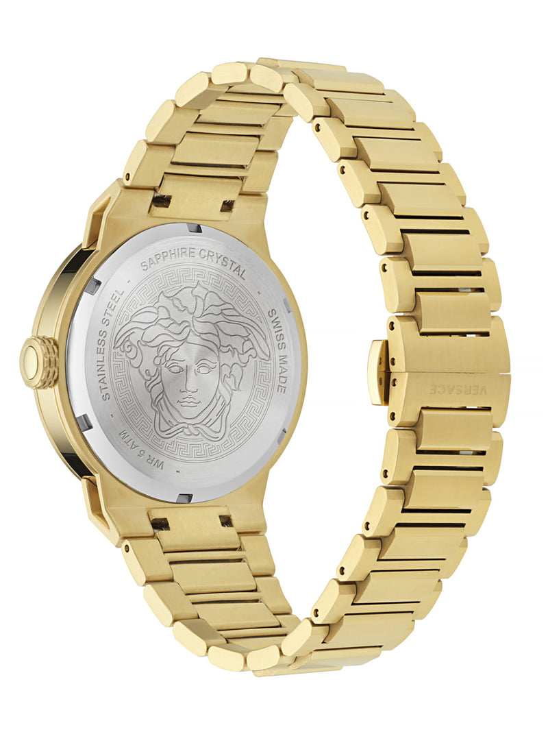 Versace Medusa Gold Round Dial Quartz Men Watch Watch Versace