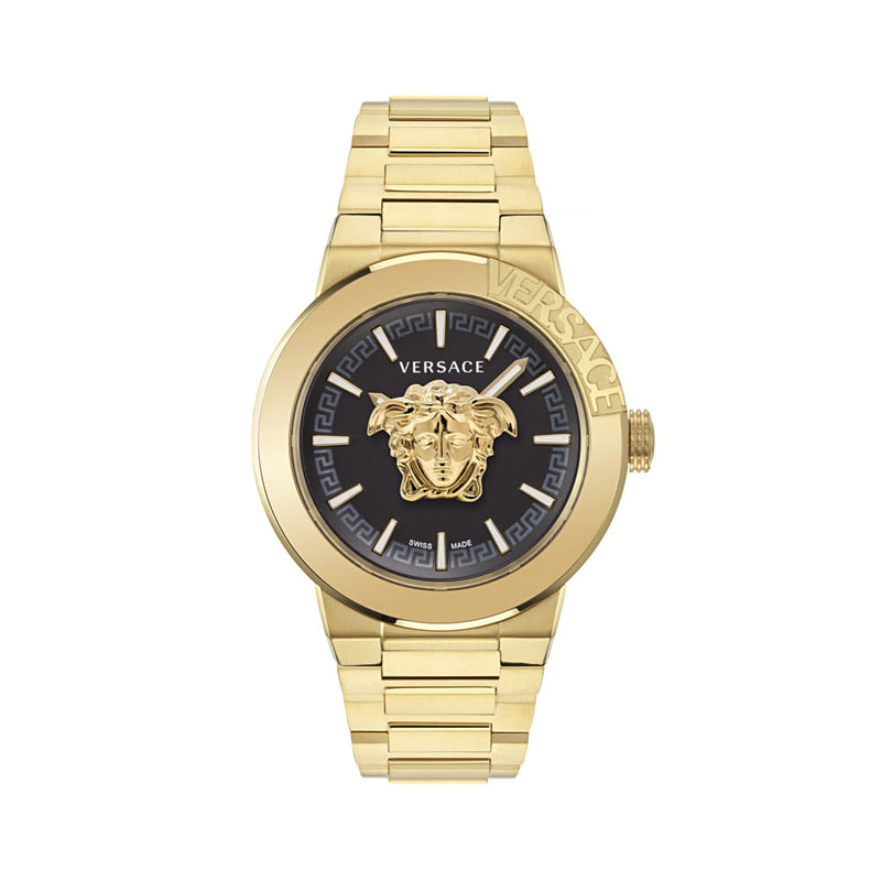 Versace Medusa Gold Round Dial Quartz Men Watch Watch Versace
