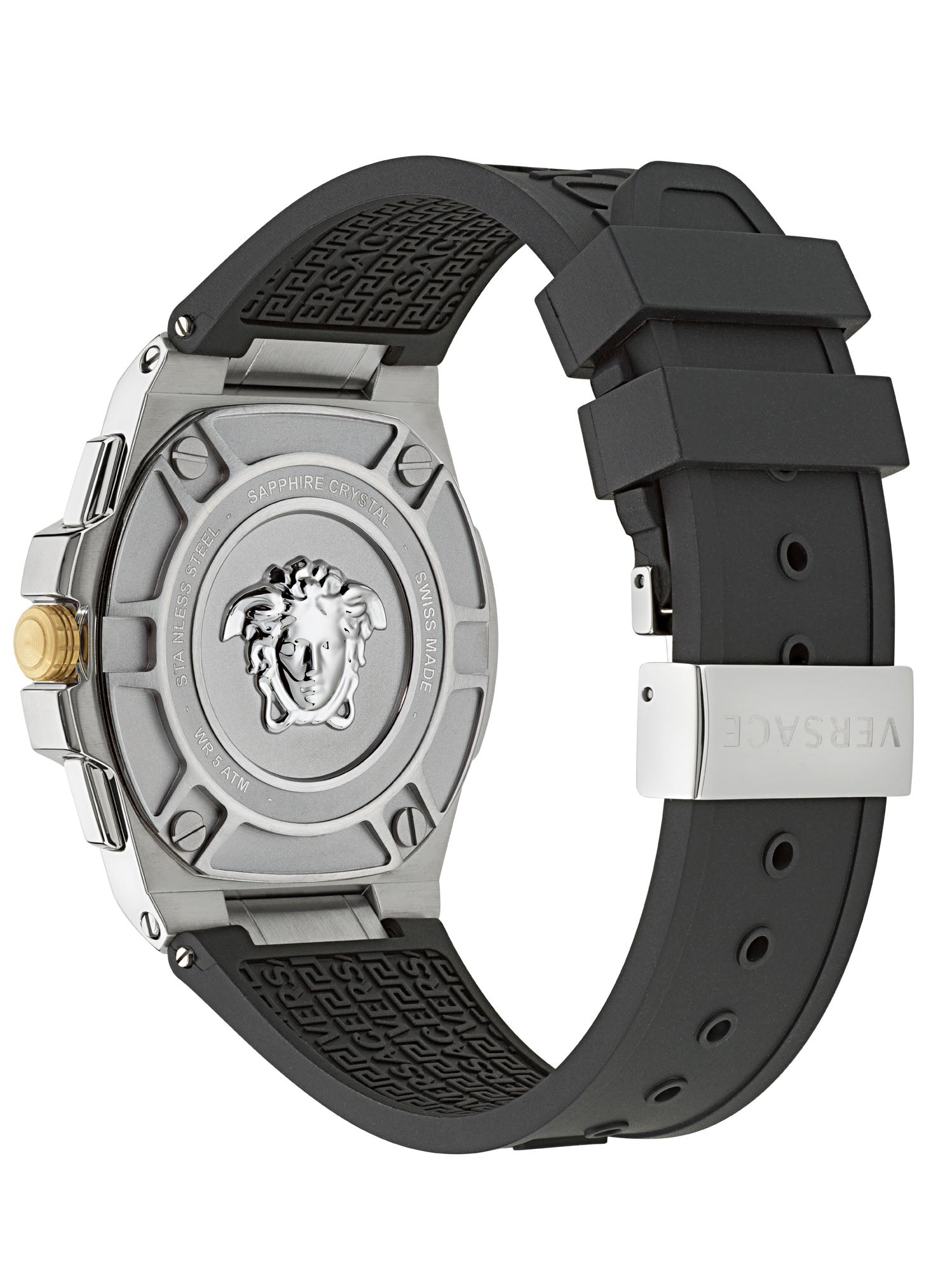 Versace Greca Extreme White Round Dial Quartz Analog Men Watch