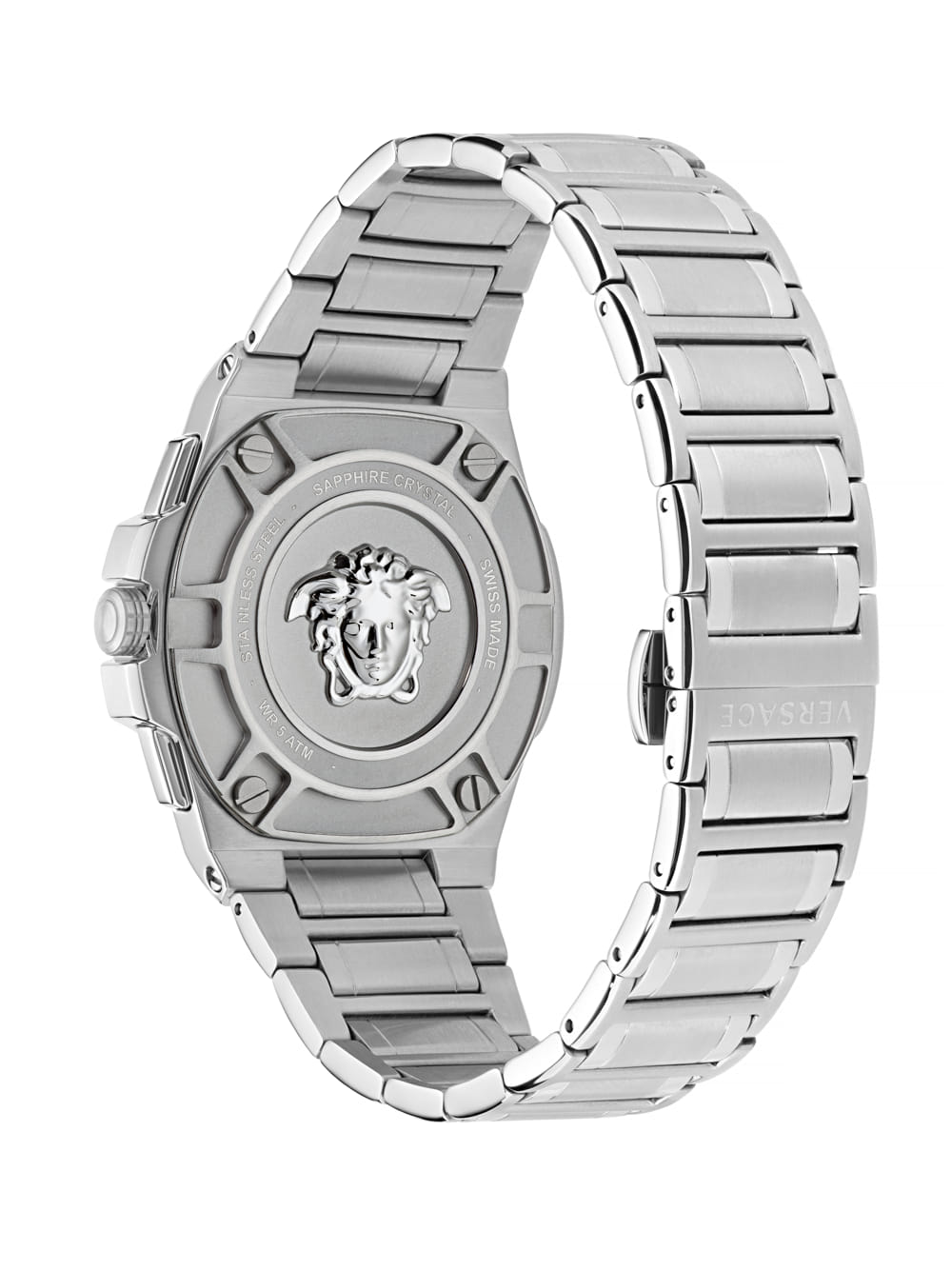 Versace Greca Stainless Steel Round Dial Quartz Men Watch