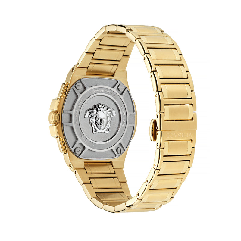 Versace Greca Extreme Black Round Dial Quartz Analog Men Watch Watch Versace