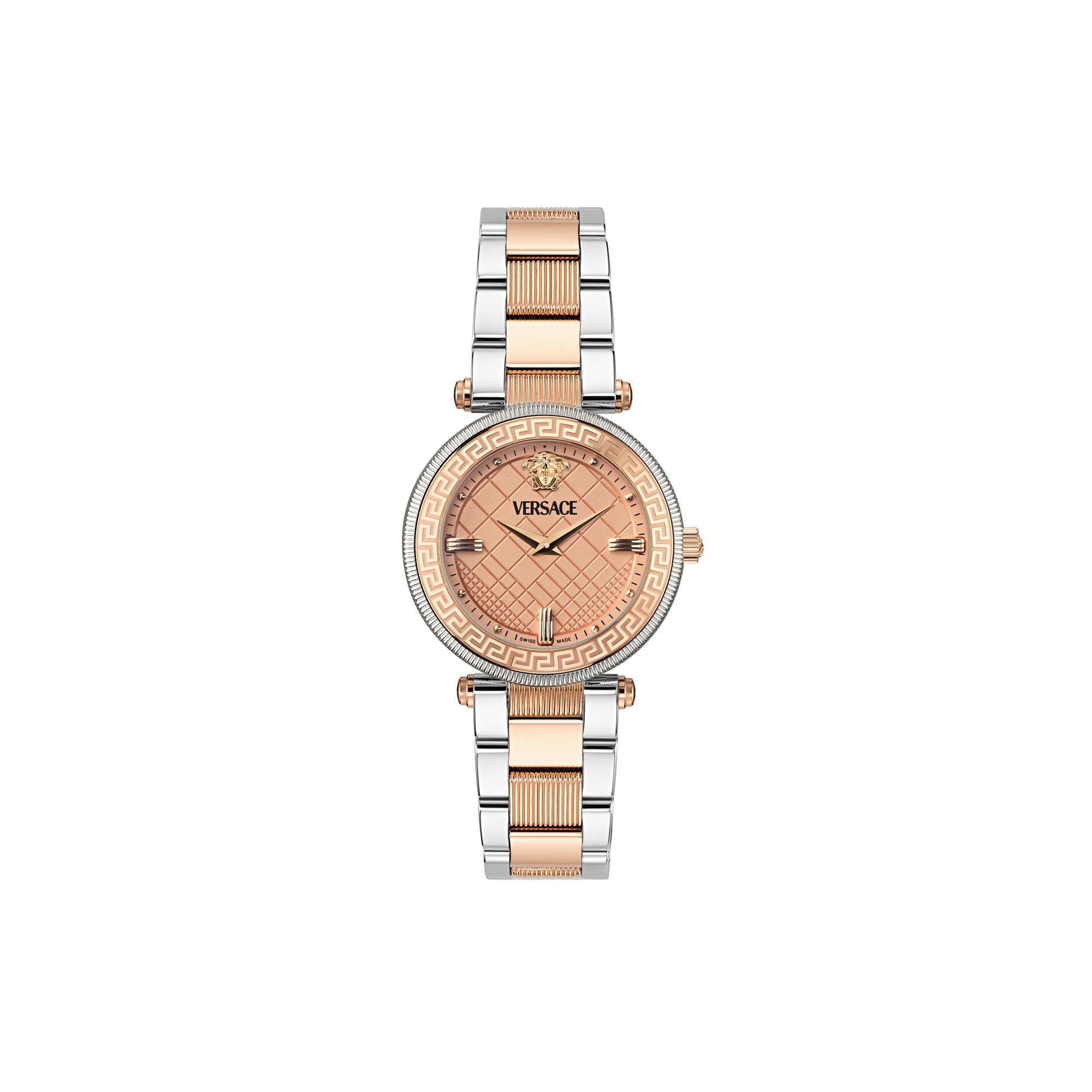Versace Reve Rose Gold Tone Round Dial Quartz Analog Women Watch Watch Versace