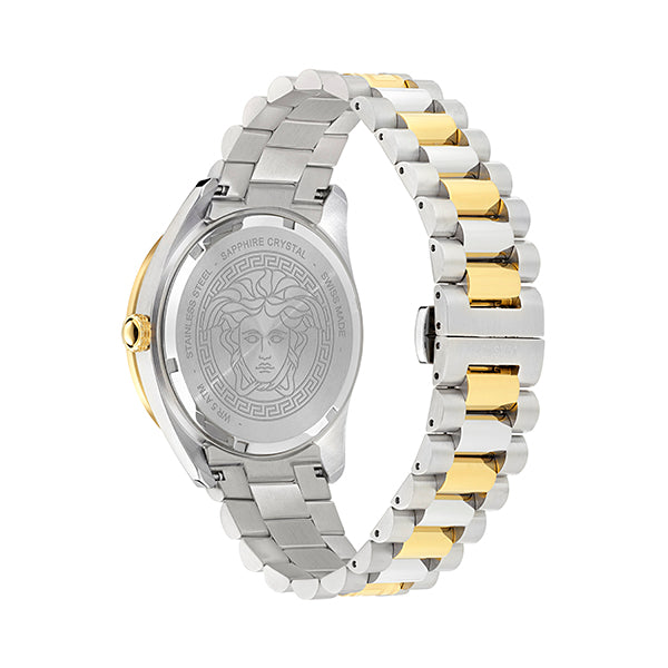 Versace White Round Dial Quartz Analog Men Watch Watch Versace