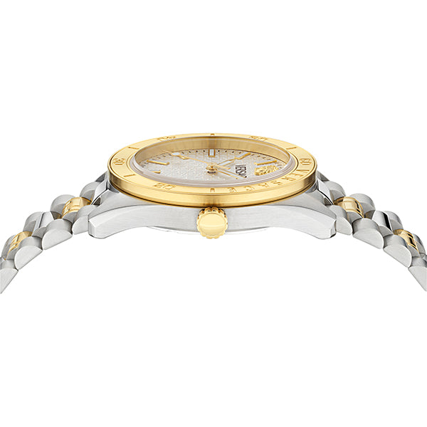 Versace White Round Dial Quartz Analog Men Watch Watch Versace
