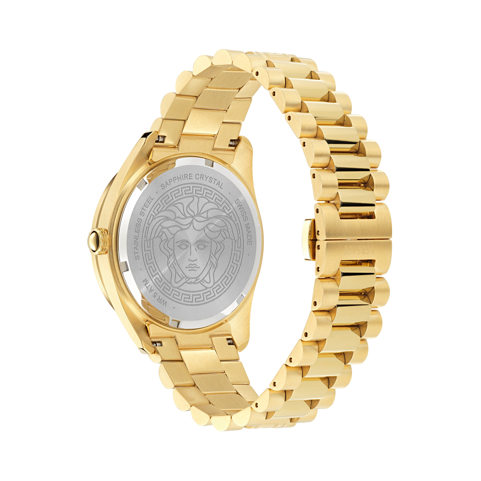 Versace Black Round Dial Quartz Analog Men Watch Watch Versace