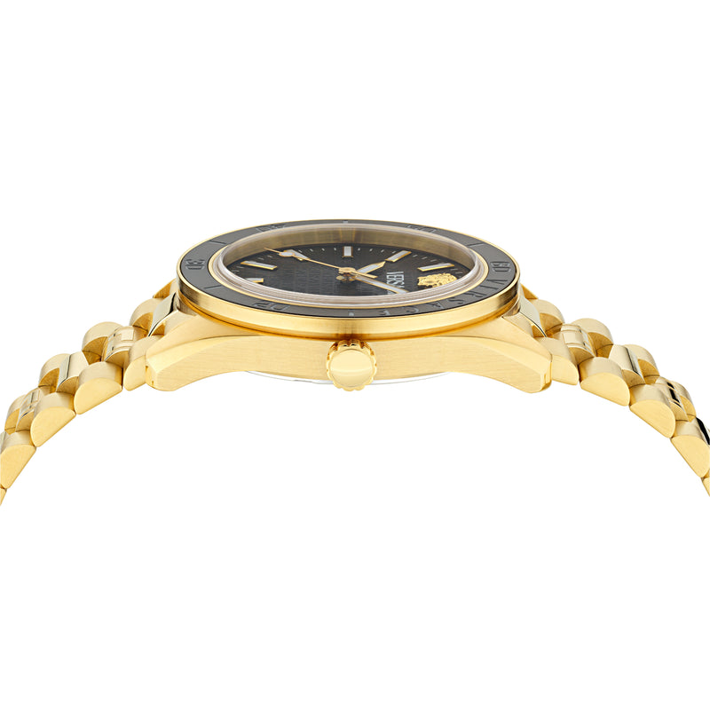 Versace Black Round Dial Quartz Analog Men Watch Watch Versace