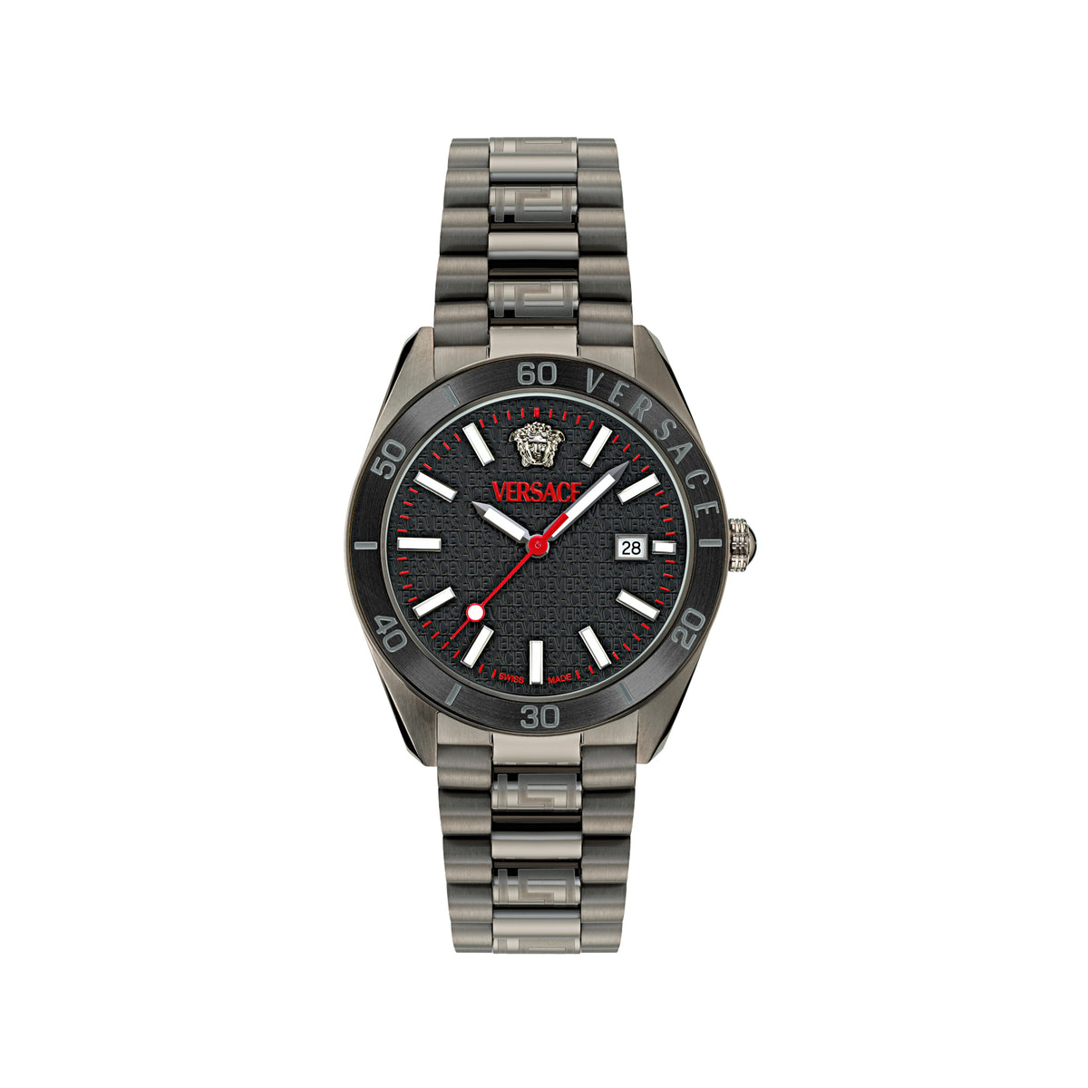 Versace Black Round Dial Quartz Analog Men Watch