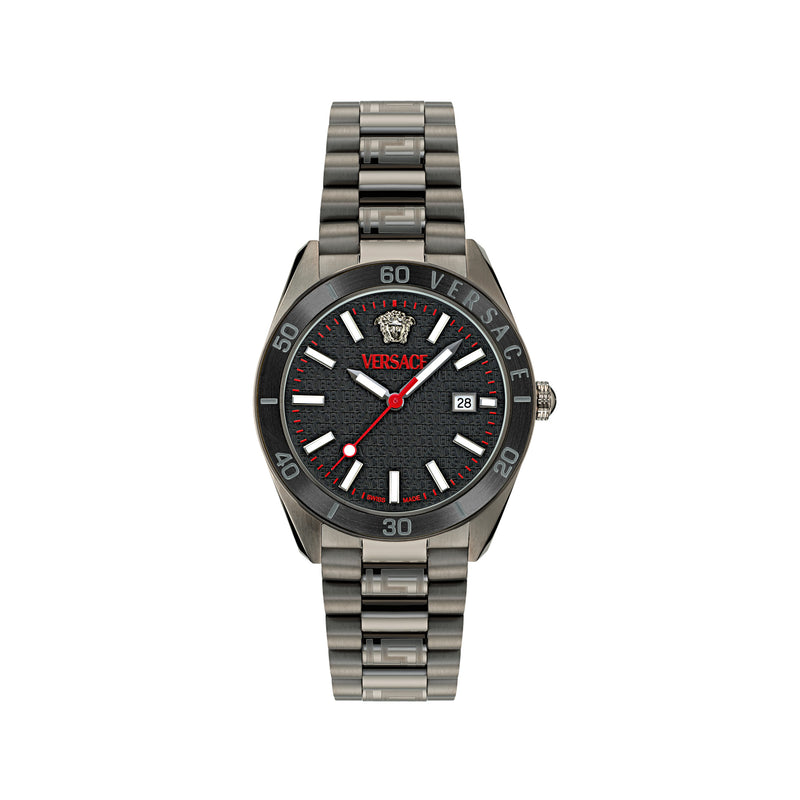 Versace Black Round Dial Quartz Analog Men Watch Watch Versace