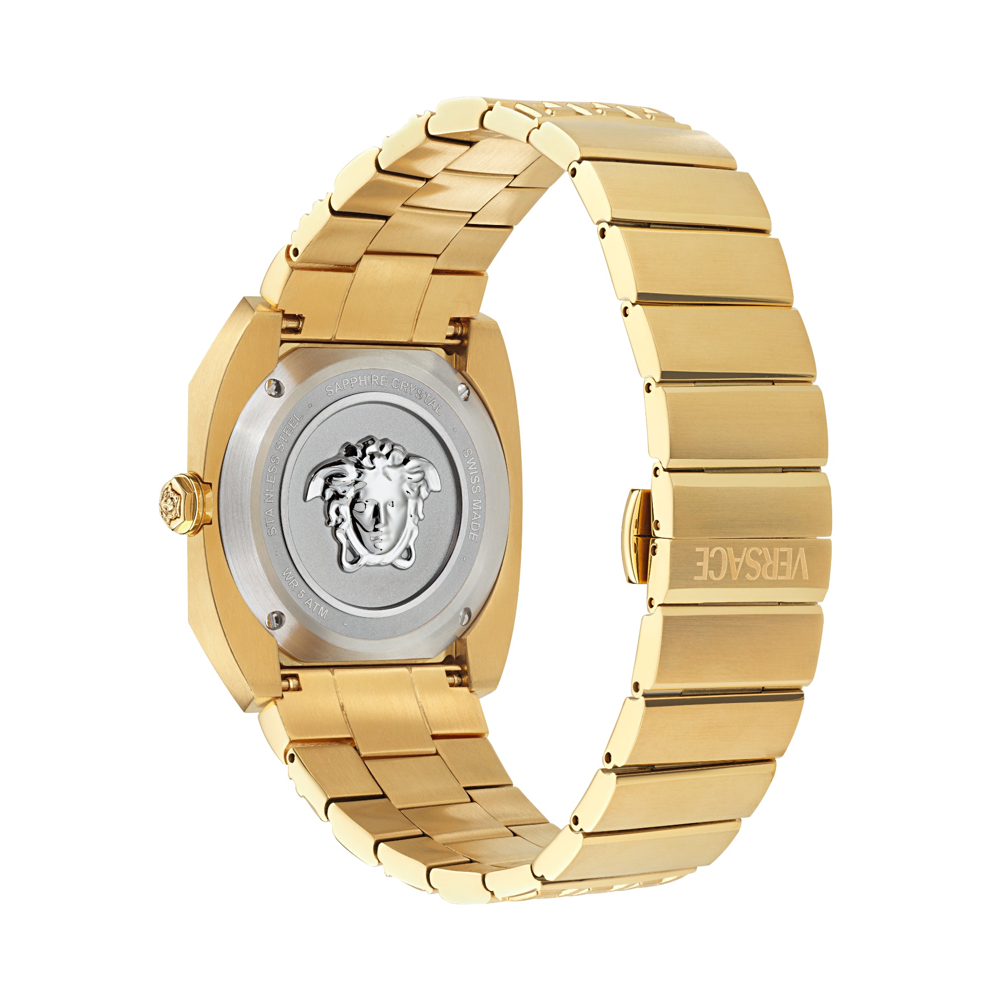 Versace Multicolor Octogonal Dial Quartz Analog Men Watch Watch Versace