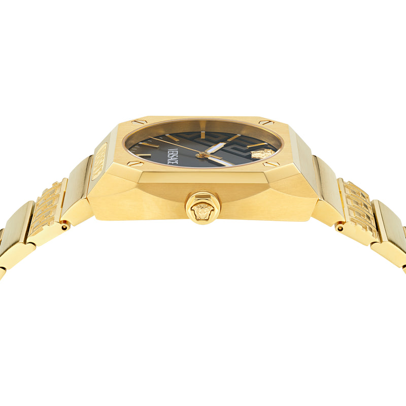Versace Multicolor Octogonal Dial Quartz Analog Men Watch Watch Versace