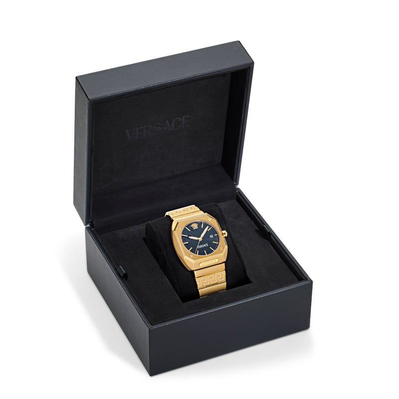 Versace Multicolor Octogonal Dial Quartz Analog Men Watch Watch Versace