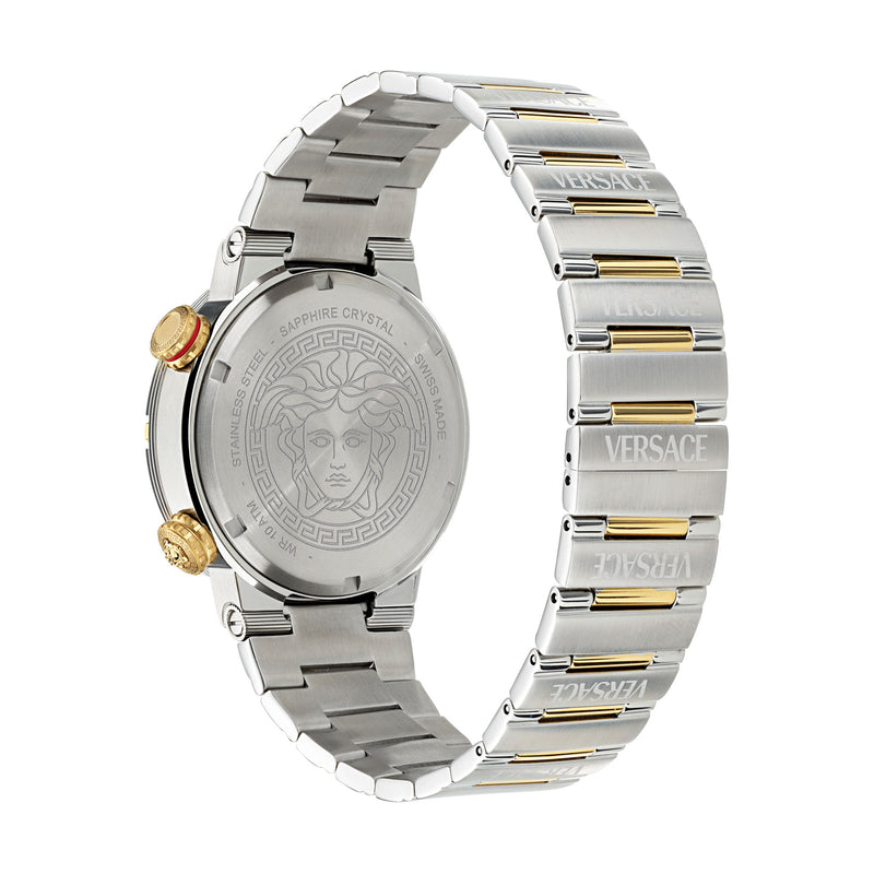 Versace Greca Logo Multicolor Round Dial Quartz Analog Men Watch Watch Versace