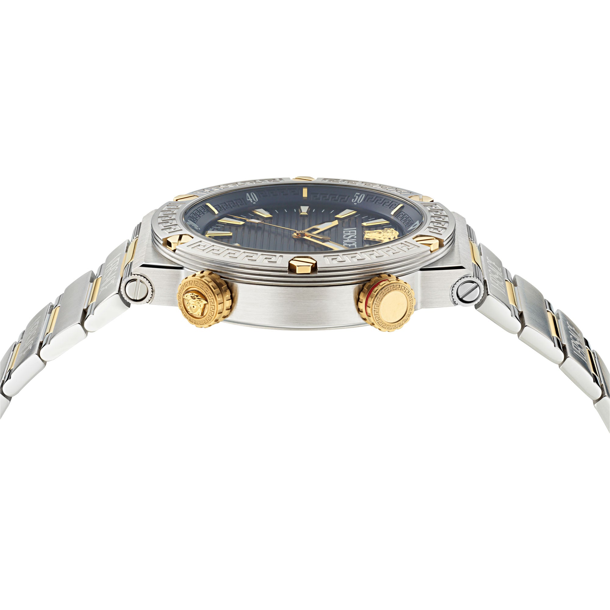 Versace Greca Logo Multicolor Round Dial Quartz Analog Men Watch