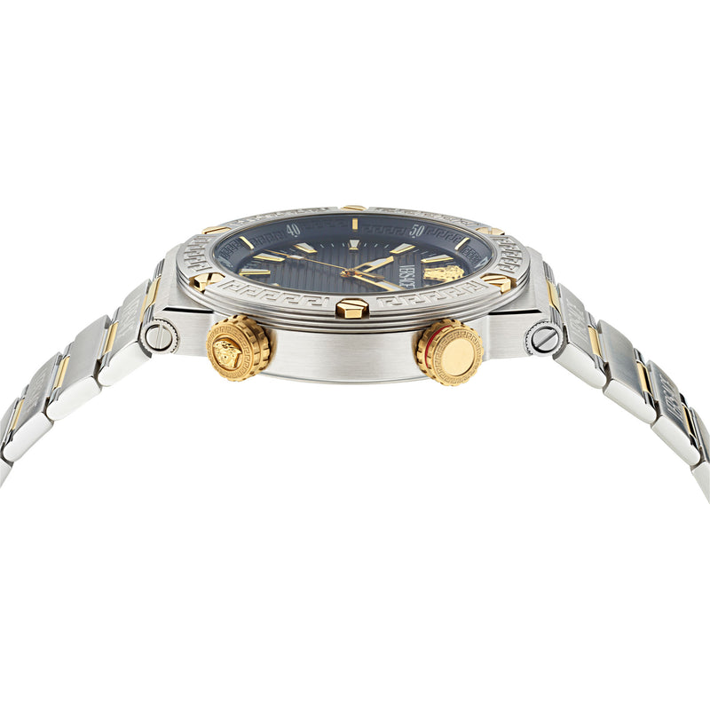 Versace Greca Logo Multicolor Round Dial Quartz Analog Men Watch Watch Versace