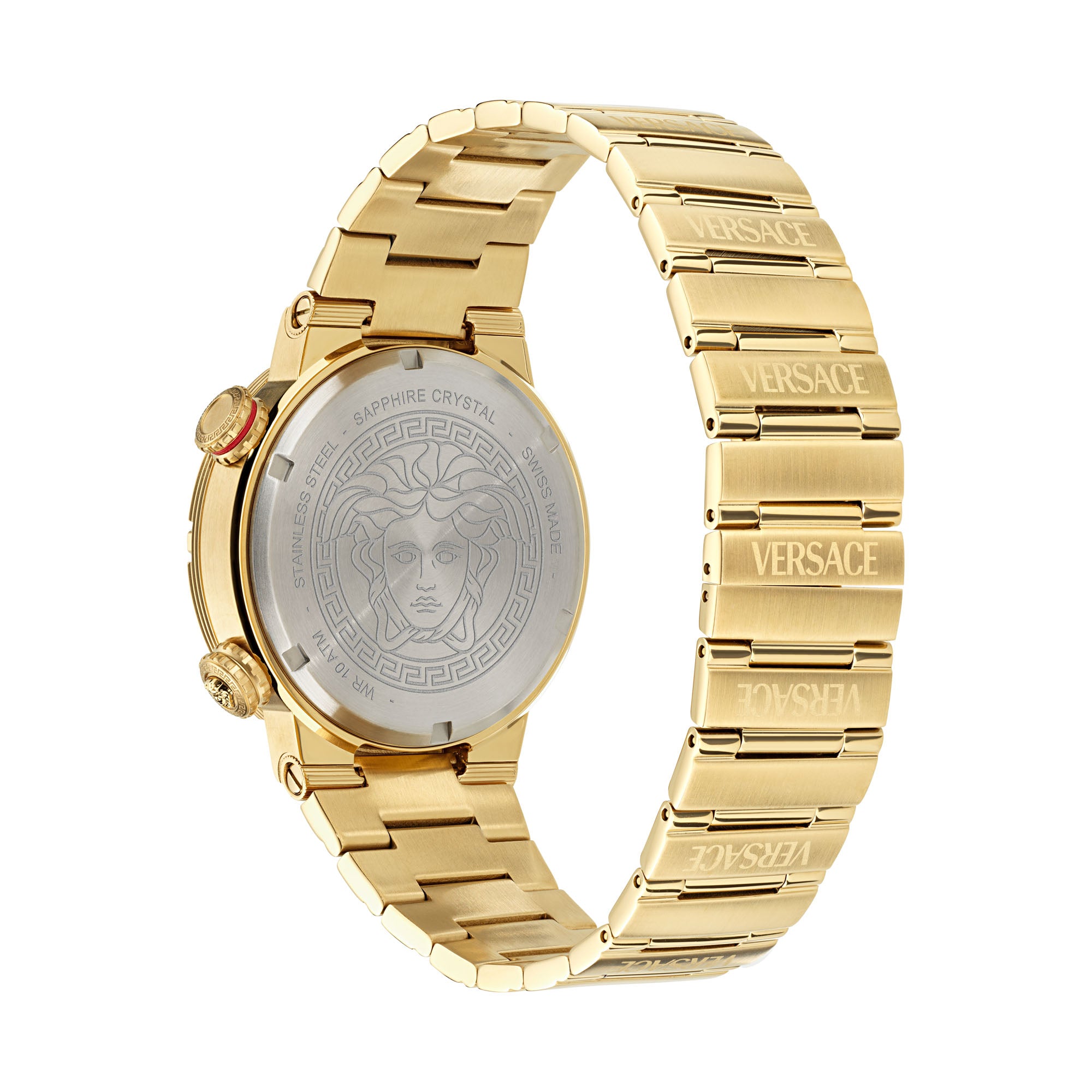 Versace Greca Logo Multicolor Round Dial Quartz Analog Men Watch