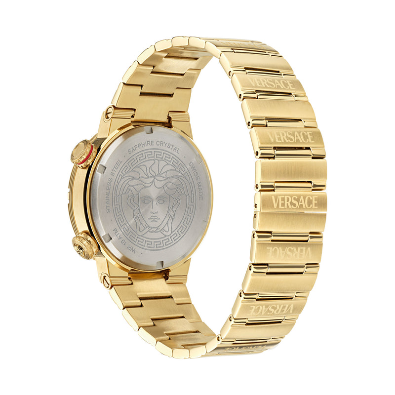 Versace Greca Logo Multicolor Round Dial Quartz Analog Men Watch Watch Versace