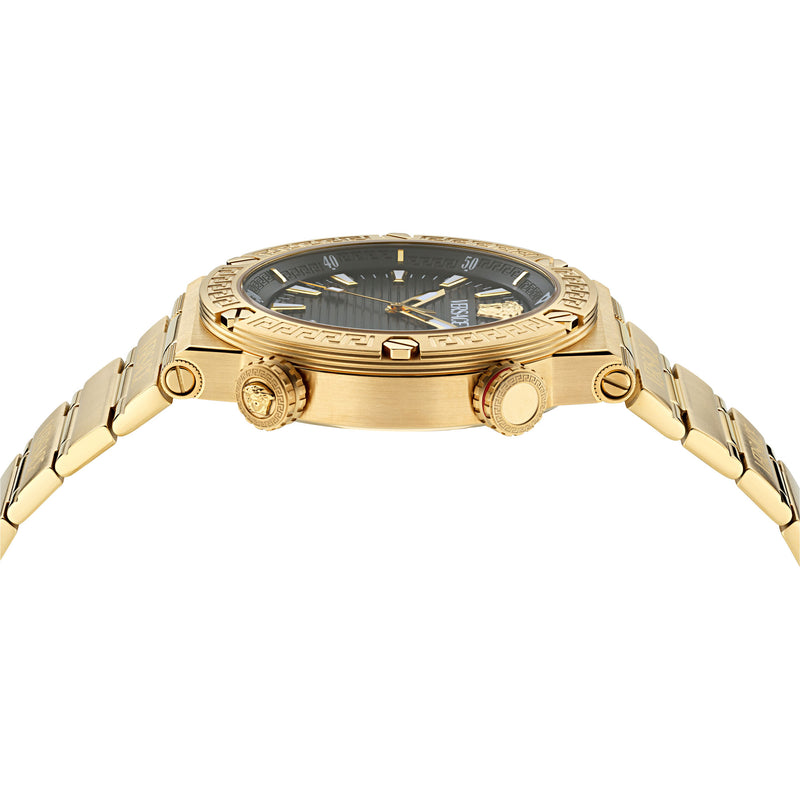 Versace Greca Logo Multicolor Round Dial Quartz Analog Men Watch Watch Versace