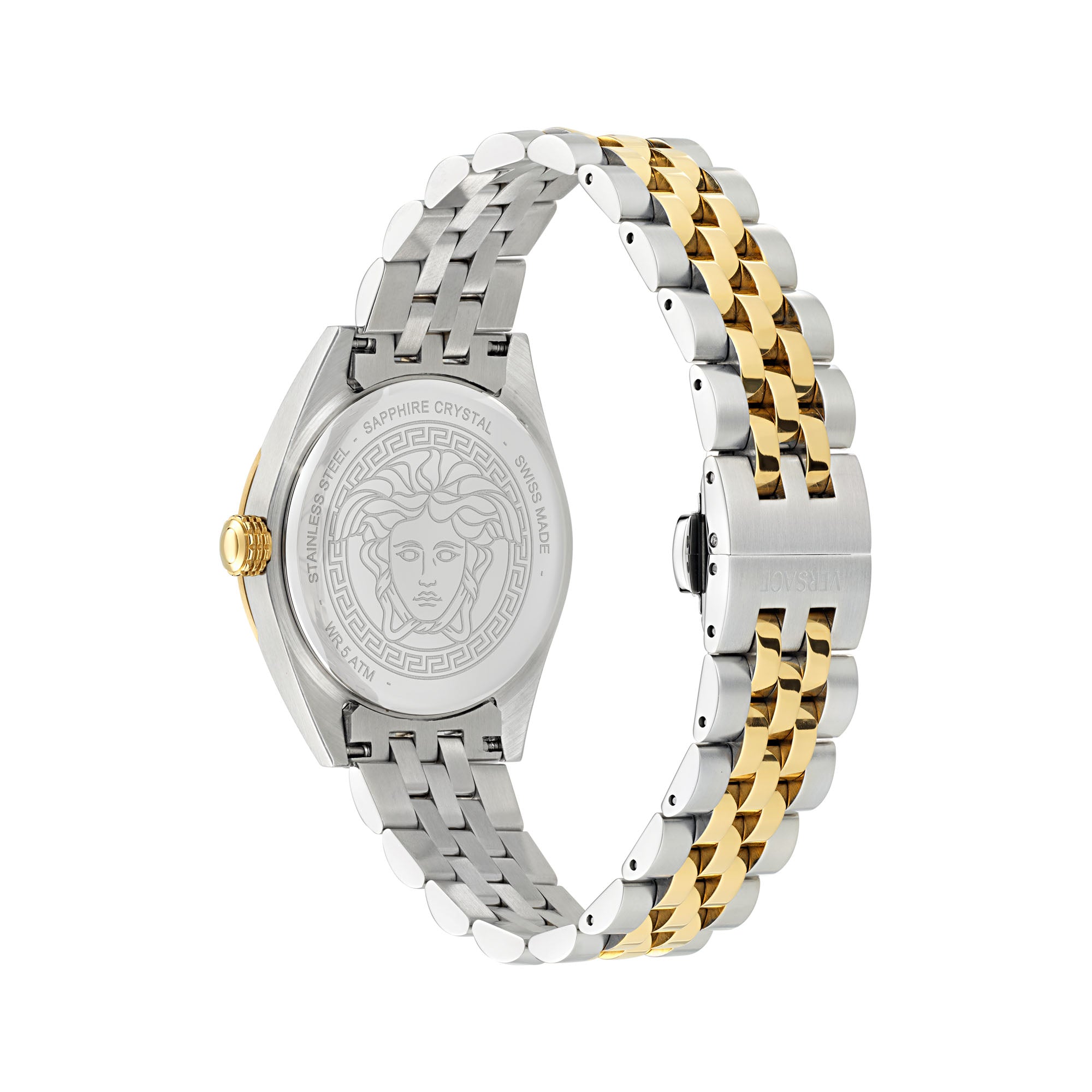 Versace Timeless V Code Blue Round Dial Quartz Analog Women Watch Watch Versace