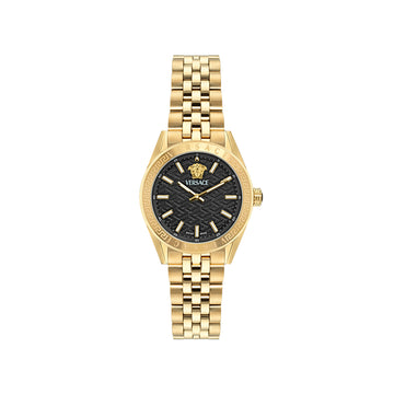 Versace Black Round Dial Quartz Analog Women Watch Watch Versace