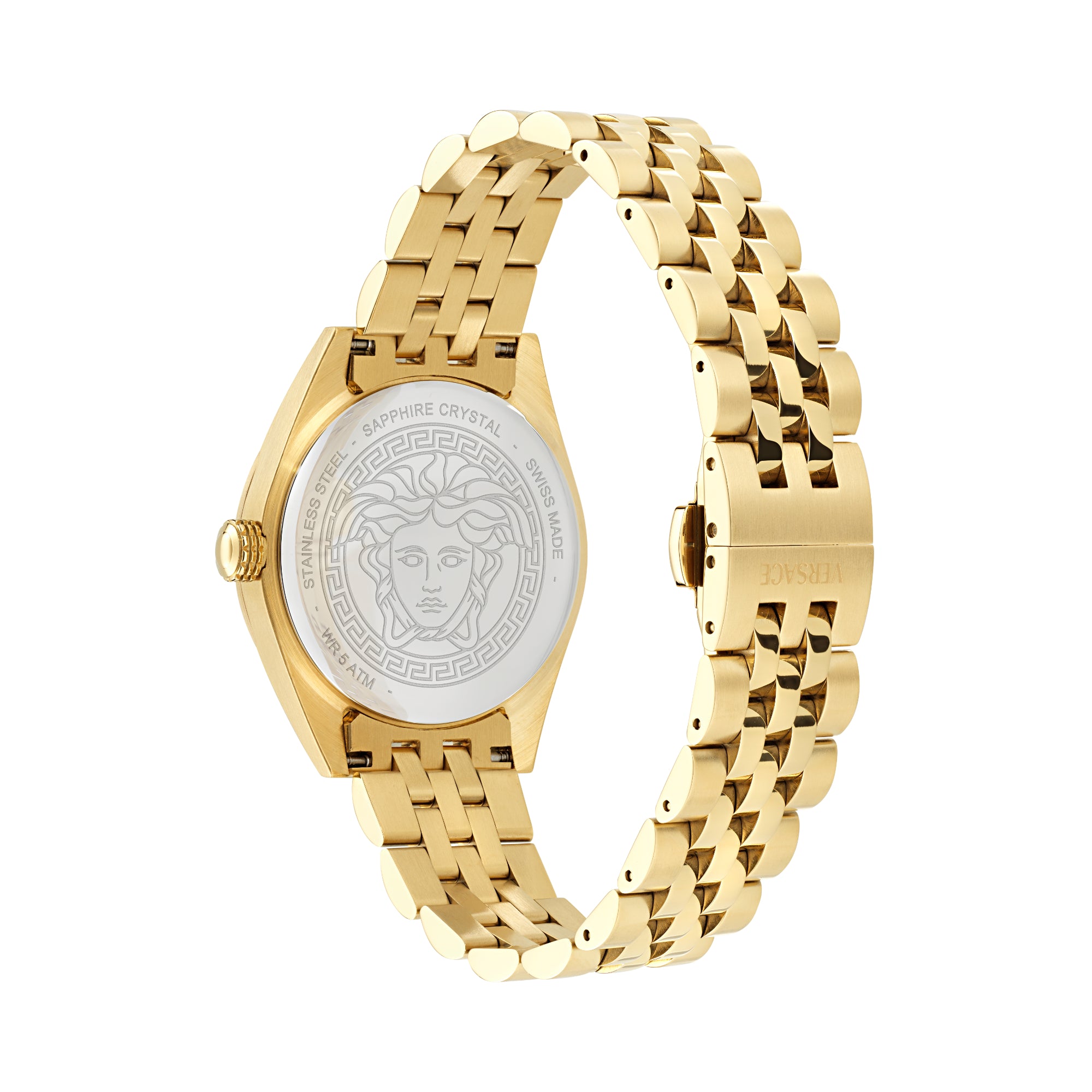 Versace Black Round Dial Quartz Analog Women Watch