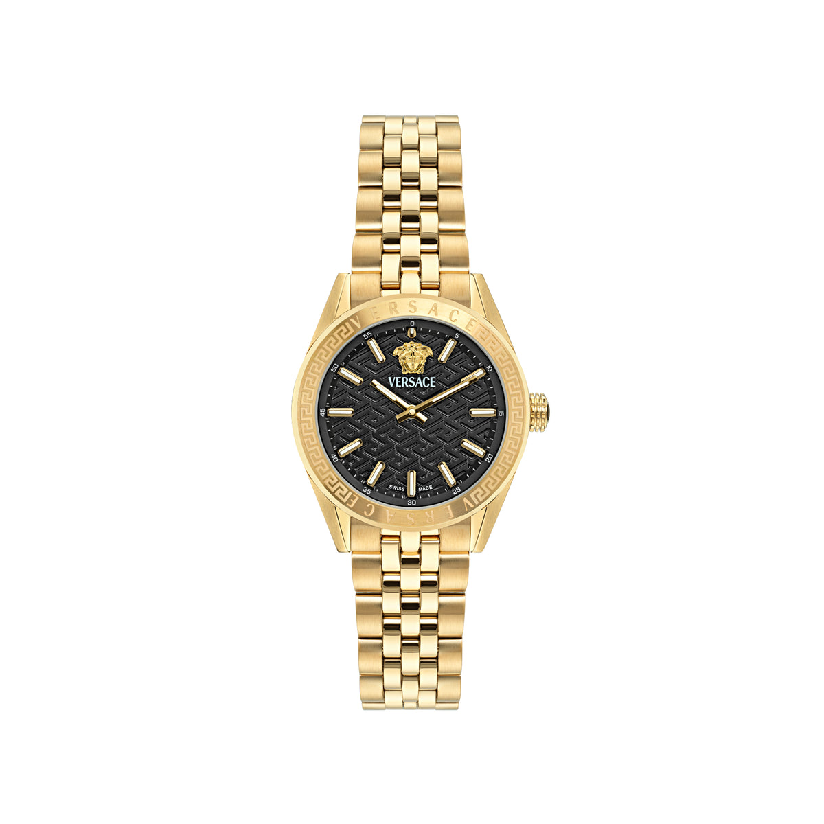 Versace Black Round Dial Quartz Analog Women Watch
