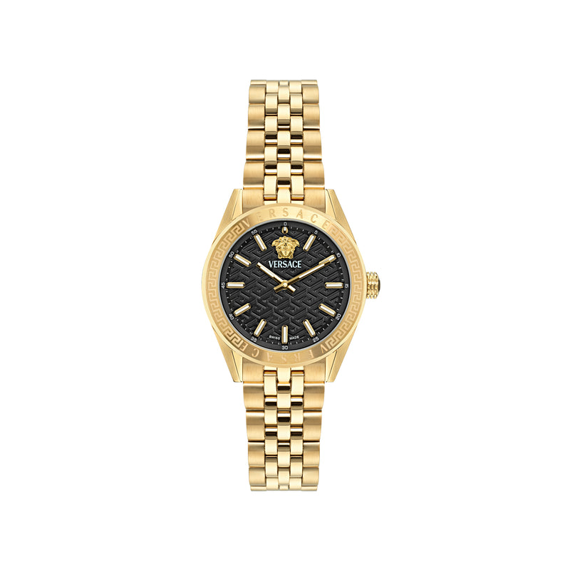 Versace Black Round Dial Quartz Analog Women Watch Watch Versace