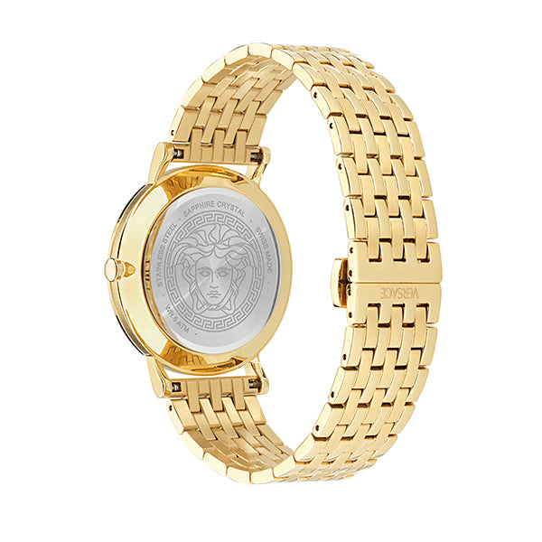 Versace Black Round Dial Quartz Analog Men Watch