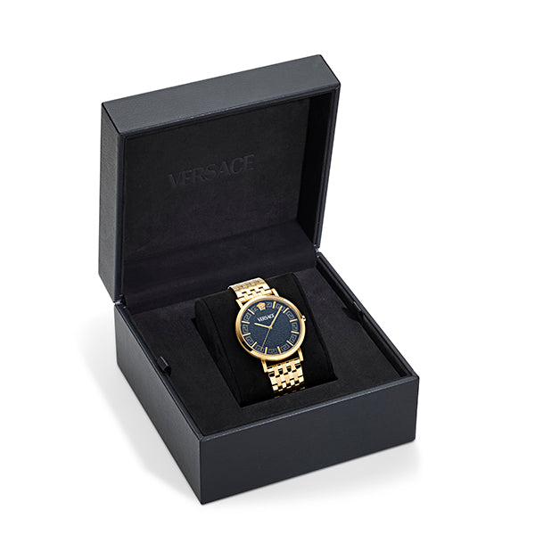 Versace Black Round Dial Quartz Analog Men Watch Watch Versace