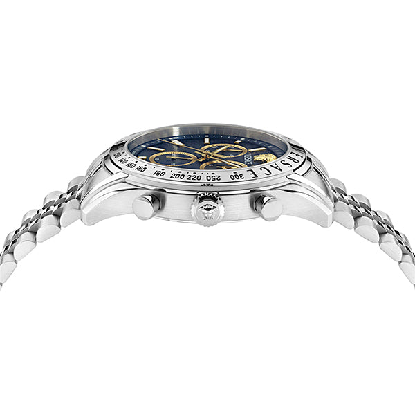 Versace Blue Round Dial Quartz Analog Men Watch