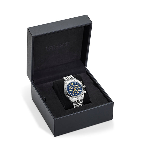 Versace Blue Round Dial Quartz Analog Men Watch Watch Versace