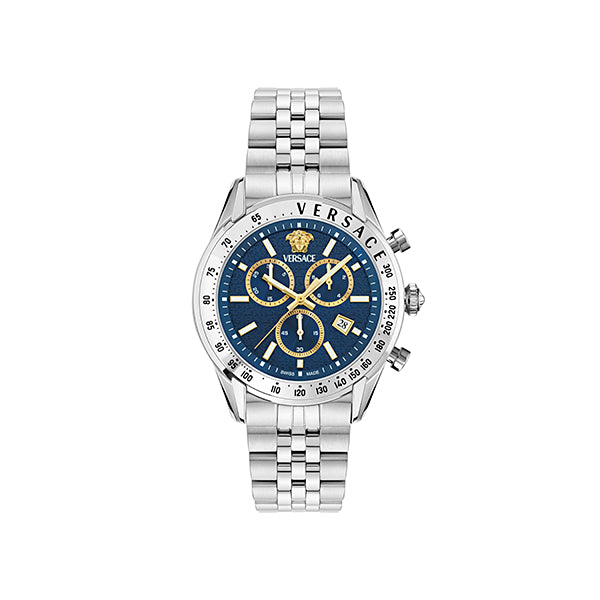 Versace Blue Round Dial Quartz Analog Men Watch Watch Versace