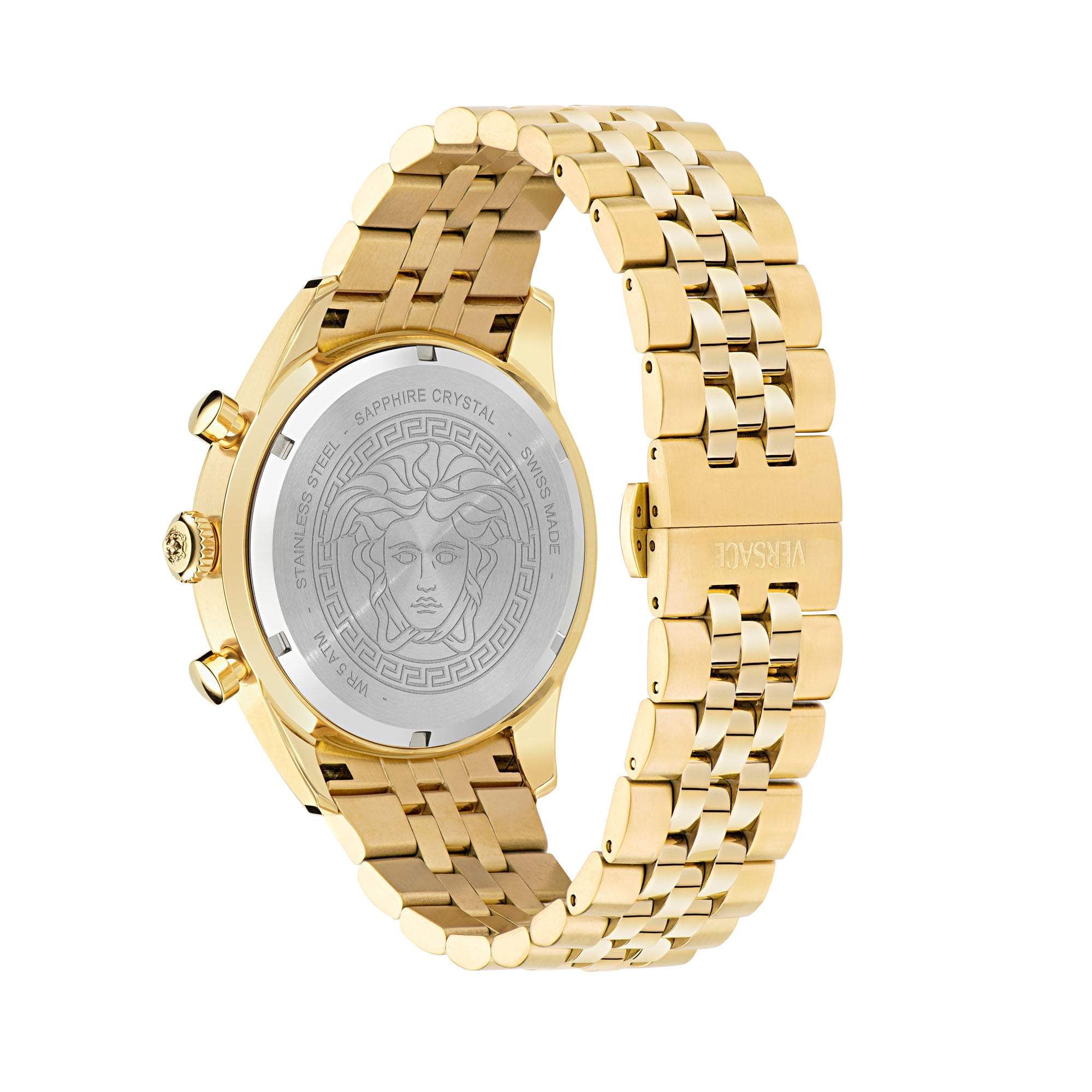 Versace Chrono Master Black Round Dial Quartz Analog Men Watch