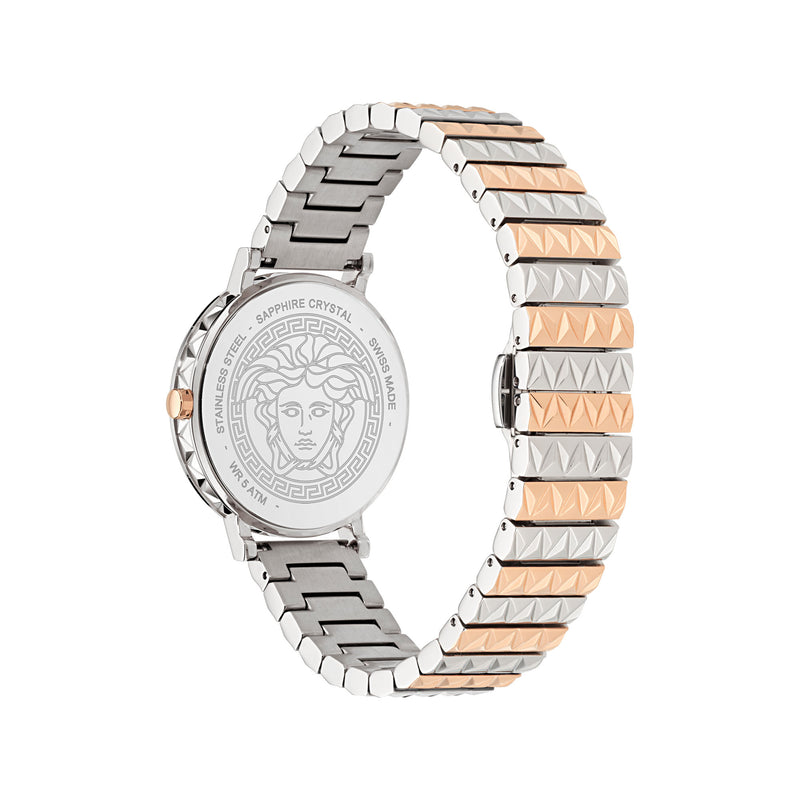 Versace Daedalus White Round Dial Quartz Analog Women Watch Watch Versace
