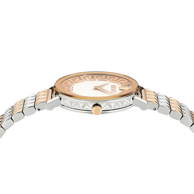Versace Daedalus White Round Dial Quartz Analog Women Watch Watch Versace