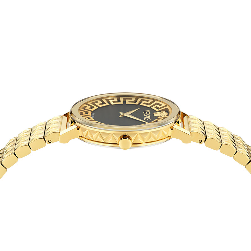 Versace Daedalus Black Round Dial Quartz Analog Women Watch Watch Versace