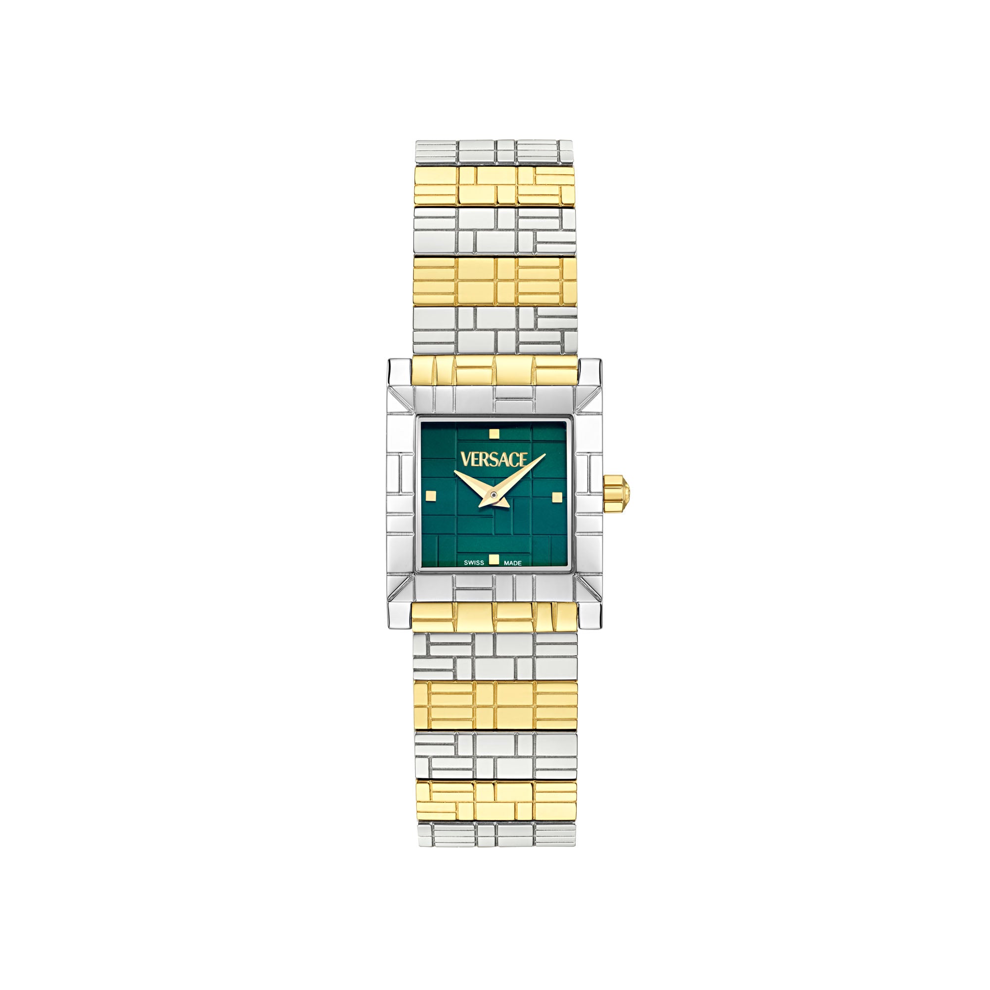 Versace Mosaic Green Octogonal Dial Quartz Analog Women Watch Watch Versace
