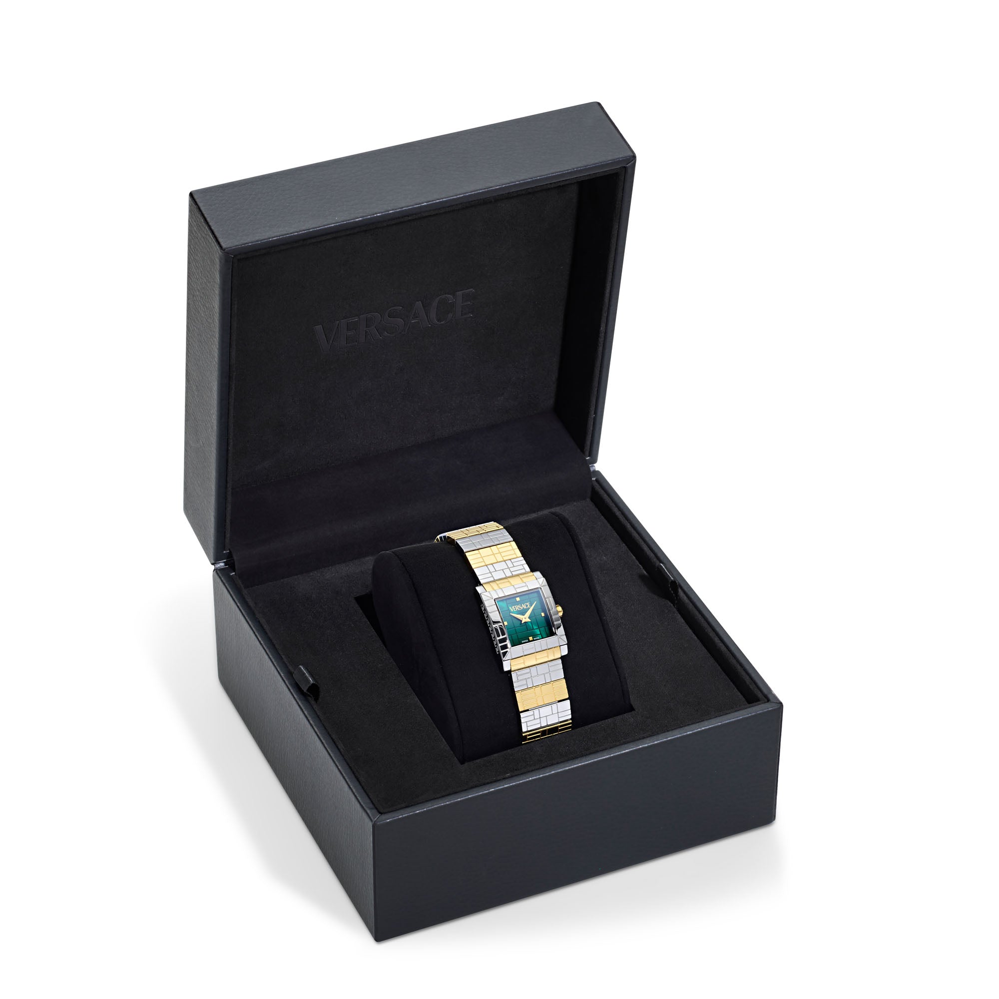 Versace Mosaic Green Octogonal Dial Quartz Analog Women Watch